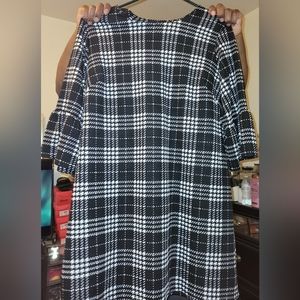 Plaid knee length dress